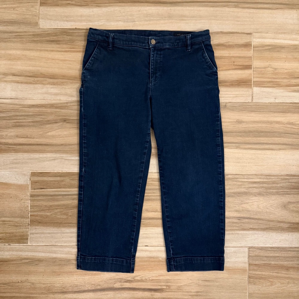 AllSaints Callie Denim Culottes Dark Indigo Wide Leg Cropped Jeans W29 WE049J‎